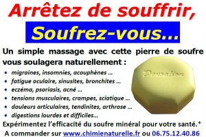 Deucalion la marque du premier galet de soufre de massage mis au point par Philippe Perrot-Minnot en 2009 dans le cadre de la méthode STAM.