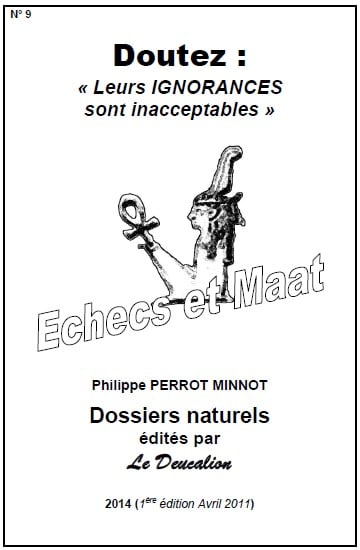 Livret n°9 d'informations scientifiques et naturelles écrit par Philippe Perrot-Minnot en vente sur la boutique de la Chimie Naturelle | www.chimienaturelle.fr 